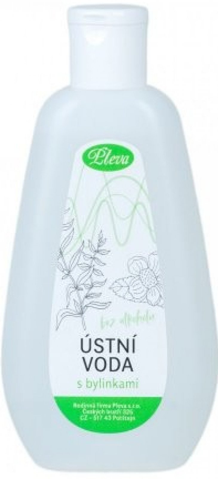 Pleva Ústní voda s bylinkami bez alkoholu 200 g